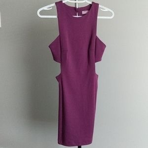 Body con open side dress